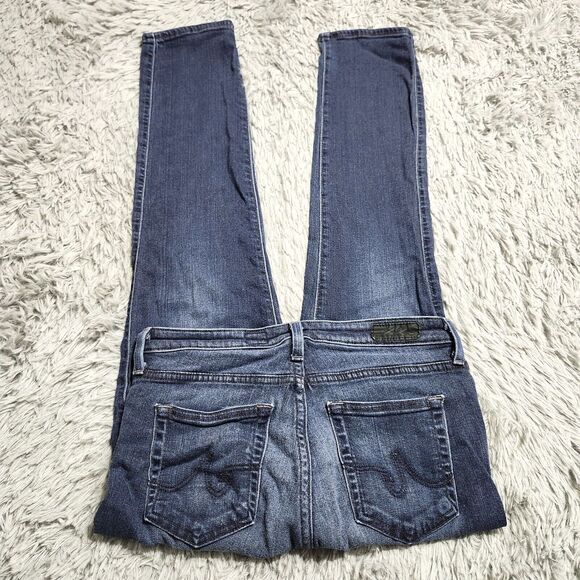 AG Adriano Goldschmied Jeans Womens 27R Crop Dark Wash The Prima Cigarette 28x29 - Picture 4 of 15